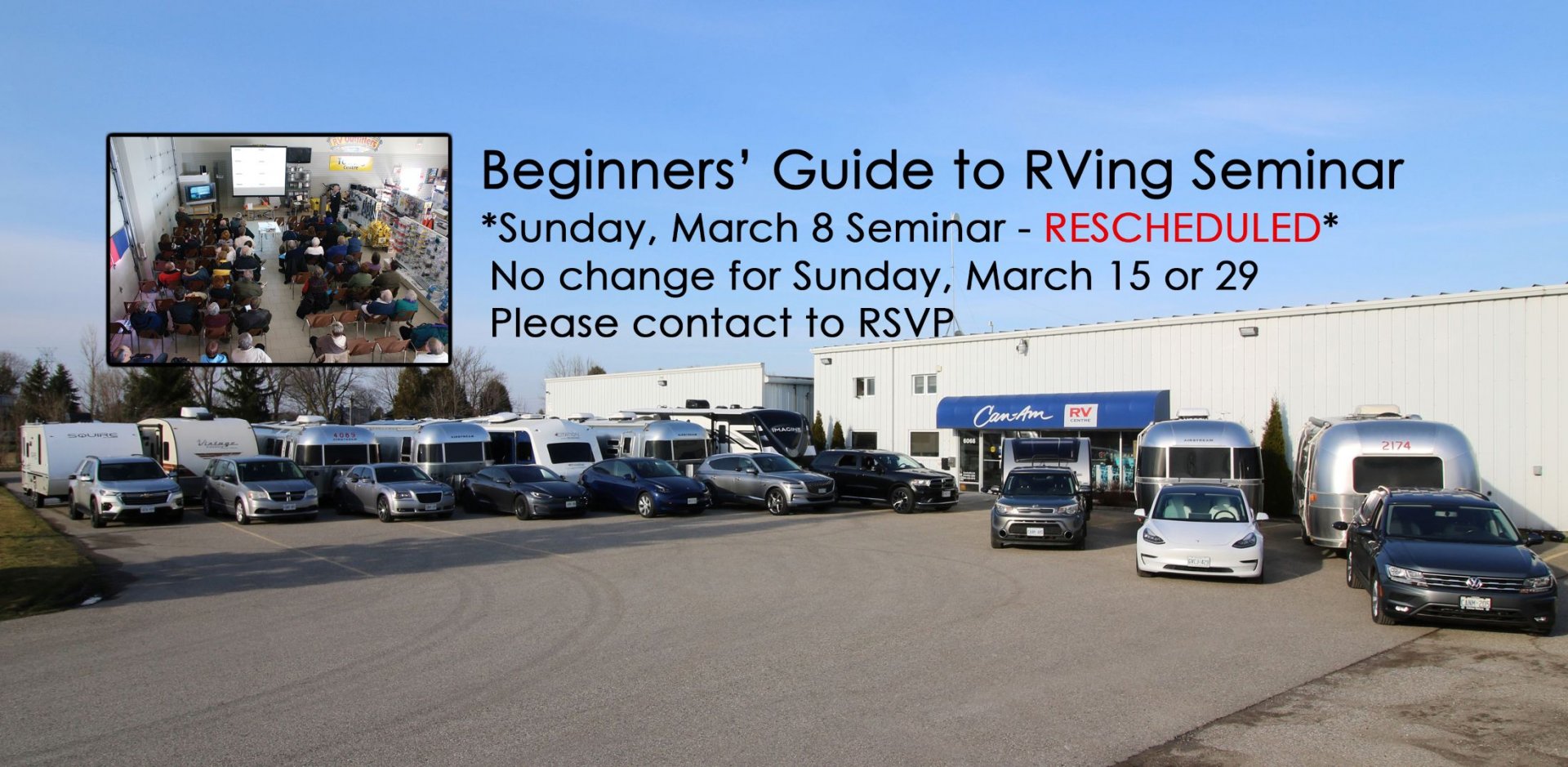 2026 Beginners' Guide to RVing Seminar Slide Image